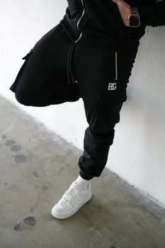 SPODNIE MĘSKIE BG SIGMA | CZARNY