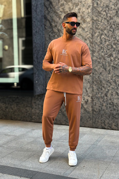 T-SHIRT MĘSKI BG FIFI | MOKKA