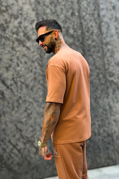 T-SHIRT MĘSKI BG FIFI | MOKKA