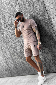 SZORTY MĘSKIE BG ALONSO | BEŻ