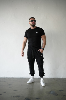 SPODNIE MĘSKIE BG SIGMA | CZARNY