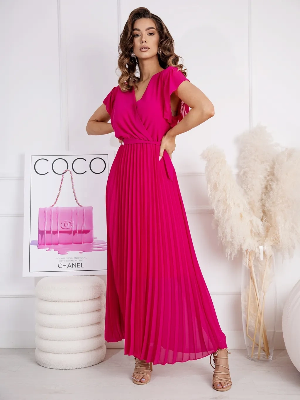 Długa plisowana sukienka Stella